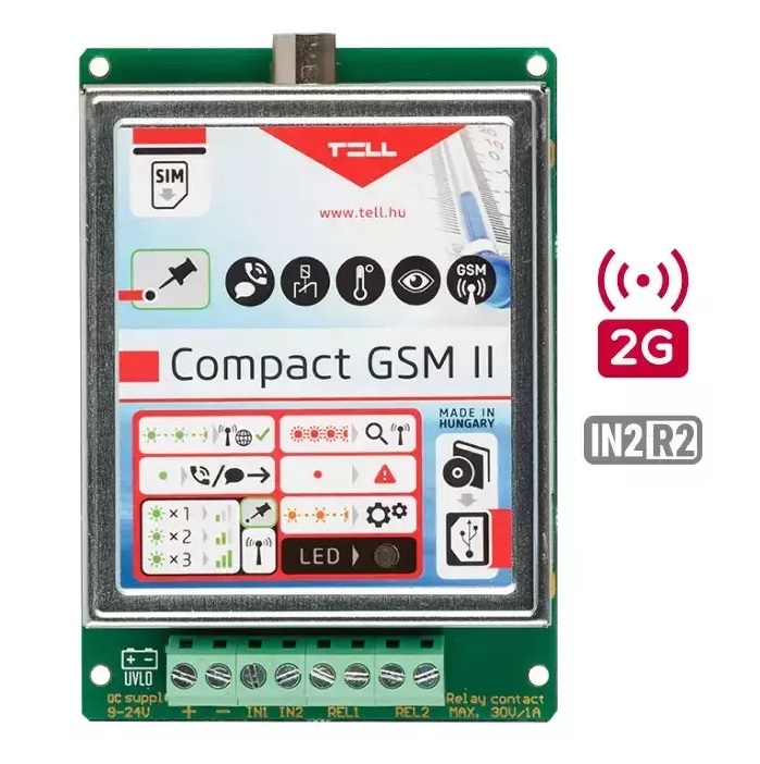 Compact GSM II átjelző kommunikátor modul