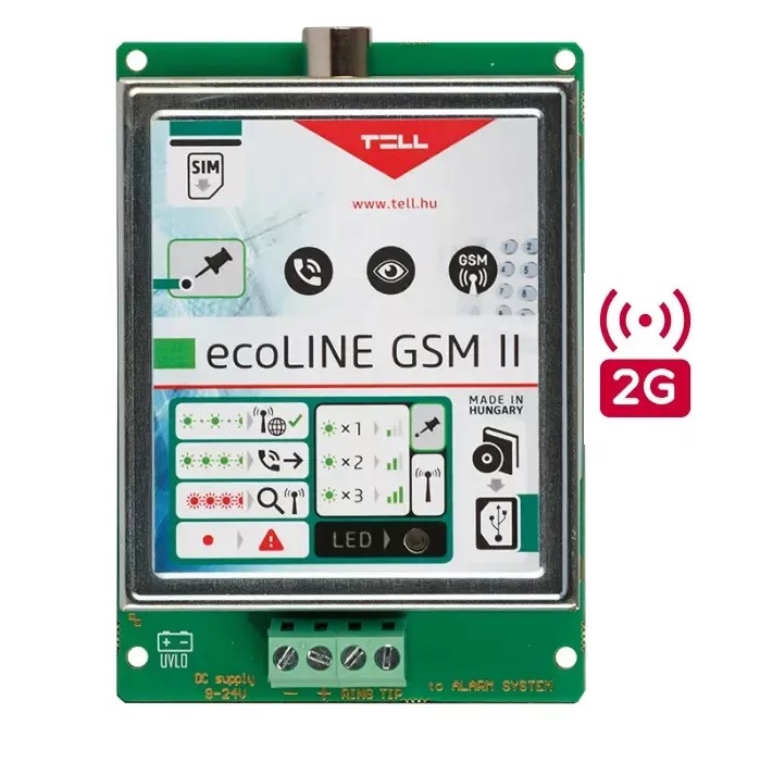 ECOLINE GSM II - 2G GSM átjelző kommunikátor modul
