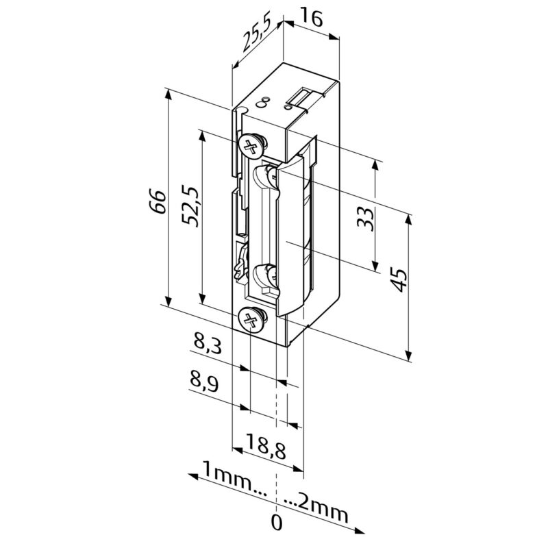 FF-118-A71 mágneszár méret