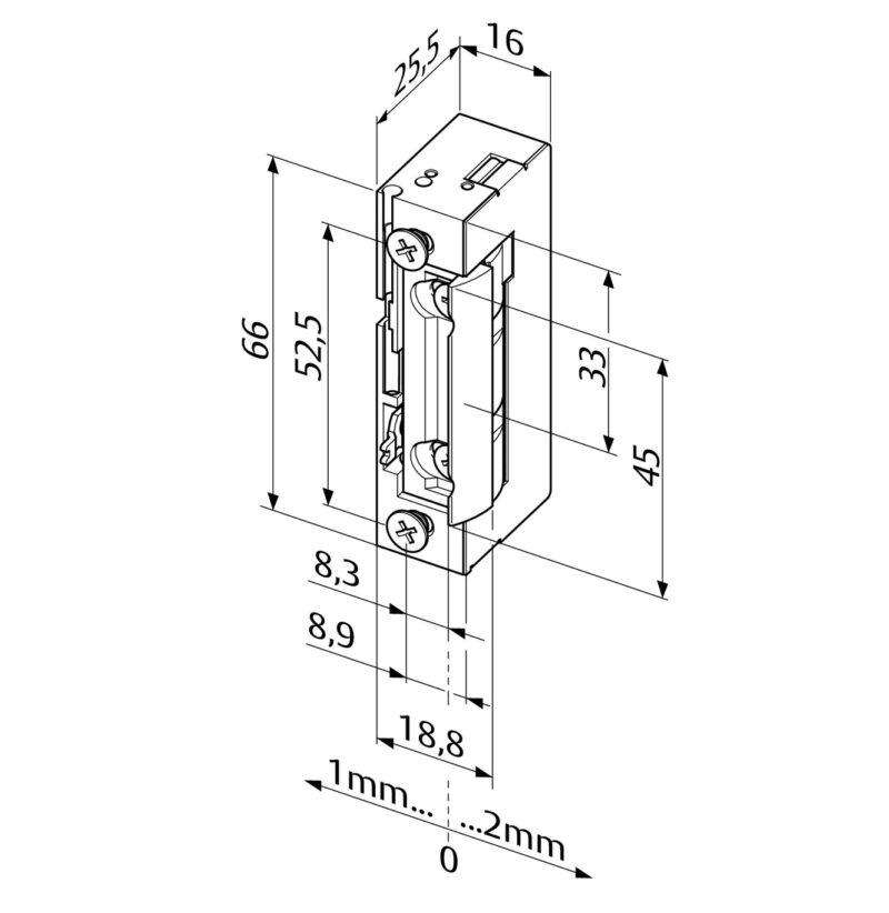 FF-118-A71 mágneszár méret