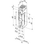 FF-118RR-A71-eFF-118RRQ-A71 mágneszár méret