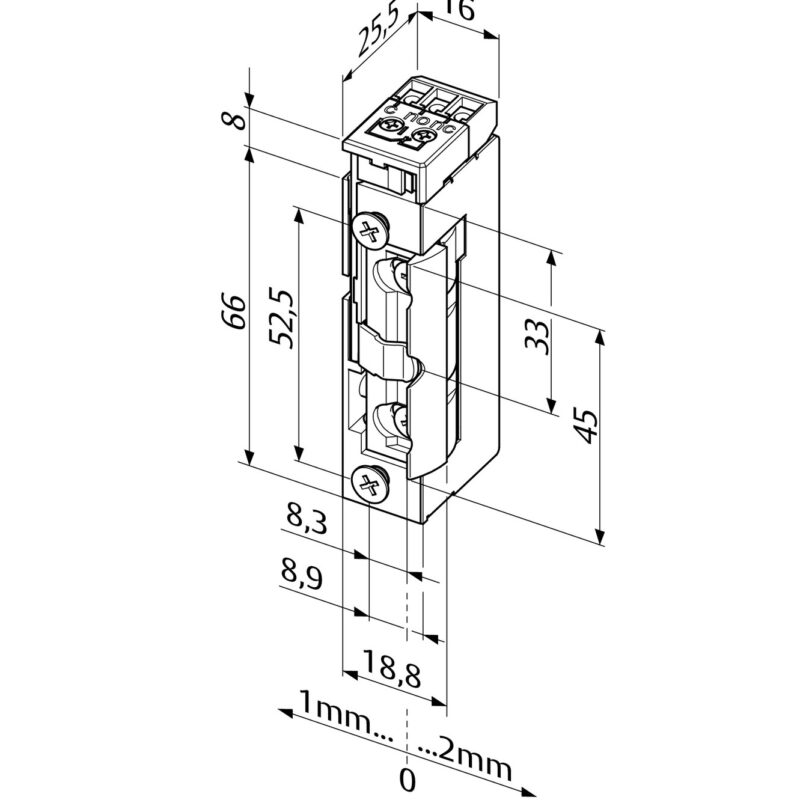 FF-118RR-A71-eFF-118RRQ-A71 mágneszár méret