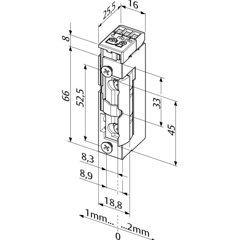 FF-138RR-E91 mágneszár méret