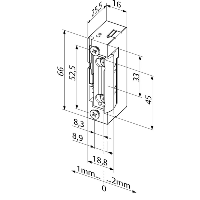 FF-148-A71 mágneszár méret