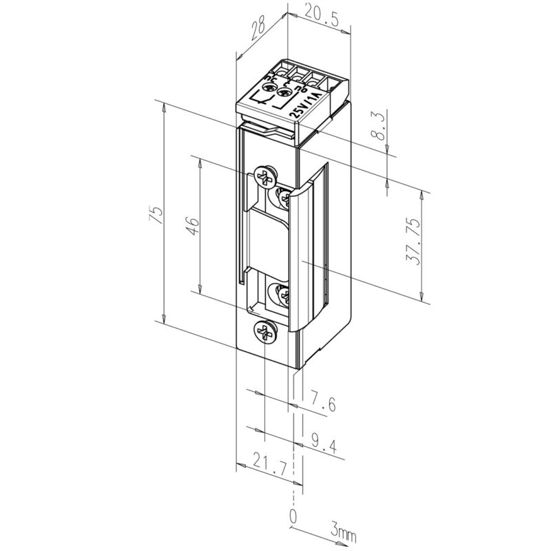 eFF FF-17RR mágneszár méret