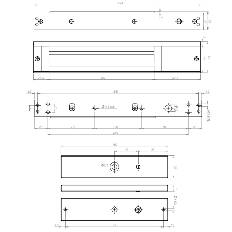 SM-280LEDA síkmágnes