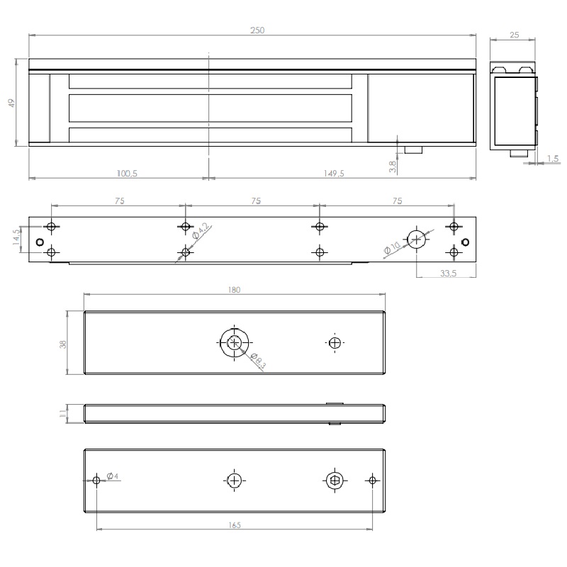YM-280N(LED)-DS elektromágnes