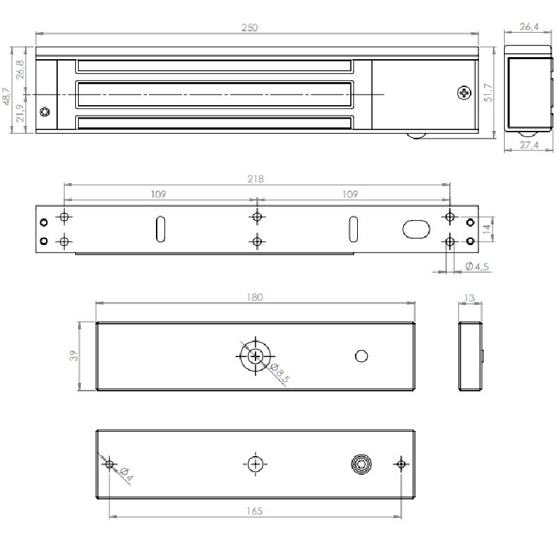 YM-280N(LED) síkmágnes