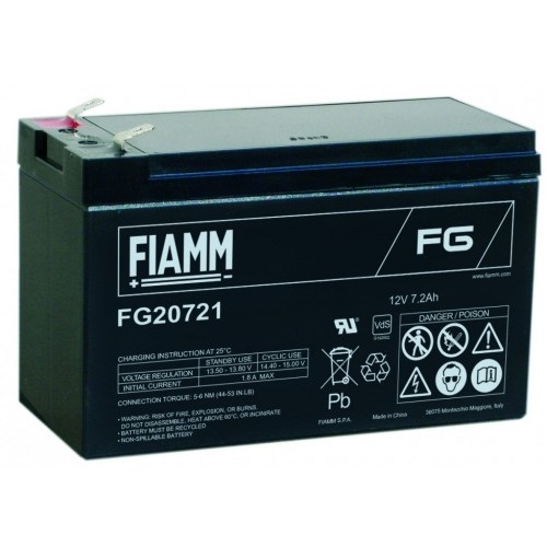 FIAMM 12V 7,2Ah akkumulátor, Fiamm FG20721
