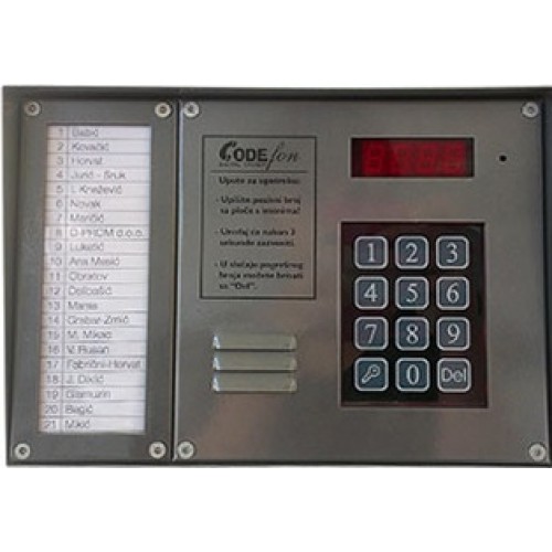 Codefon EVKT 800/1H kaputelefon