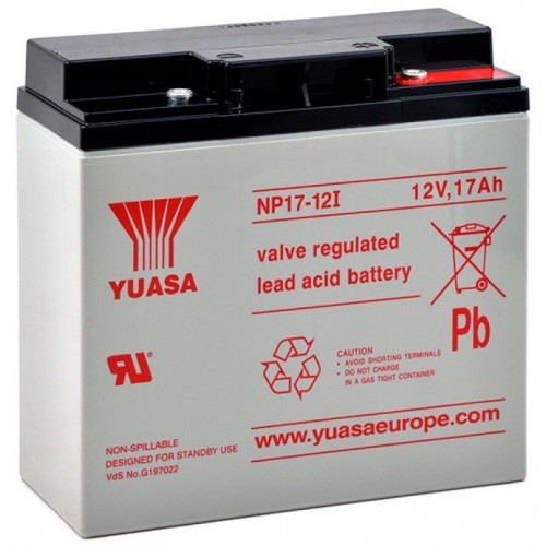 Yuasa NP17-12I 17Ah akkumulátor Yuasa behatolásjelzők használt akkumulátorok