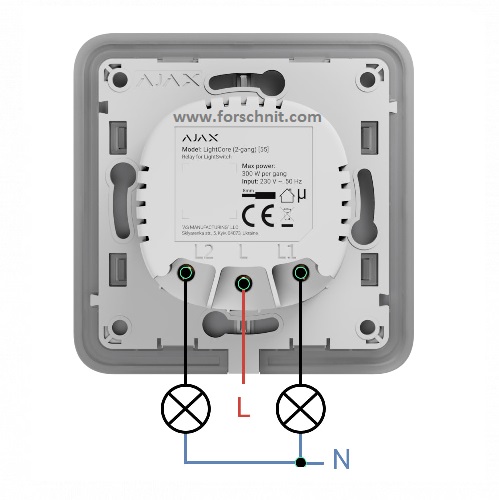 Ajax-Lightcore-2-GANG-szereles