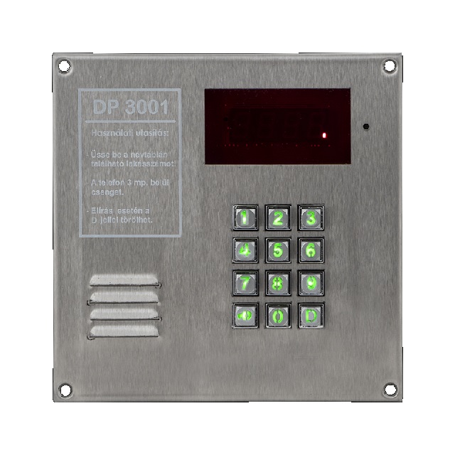 dp3001-inox DP 3000 kaputelefon inox ház nélkül