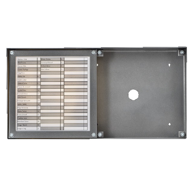 DPRS50-HFK-INOX névtábla nagy süllyesztett