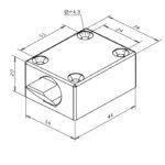 eFF FF-804 állítható reteszes zár méret