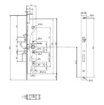 Abloy EL420 92/35/24 motoros zár, EL420 100110 méret